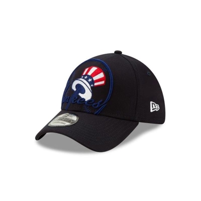 New York Yankees Gorra | New Era MLB Logo Elements 39thirty Stretch Fit Cap Mexico - Azules